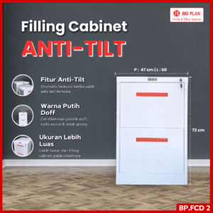Filling Cabinet 2 Laci Anti-Tilt (BP.FCD 2)