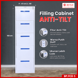 Filling Cabinet 5 Laci Anti-Tilt Standar (BP.FCD 5)