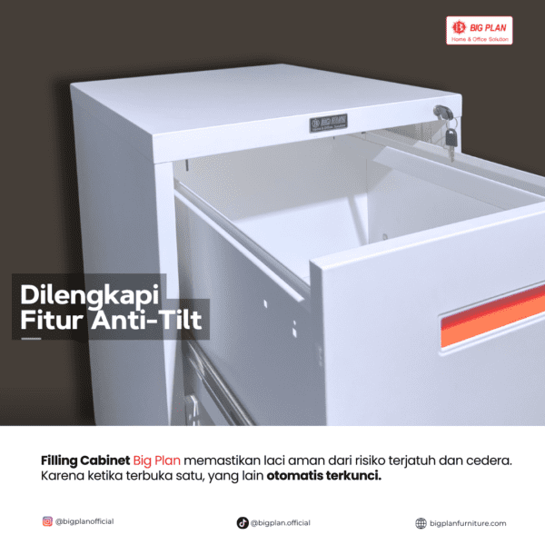 Filling Cabinet 2 Laci anti tilt