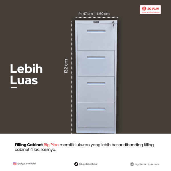 Filling Cabinet 4 laci luas