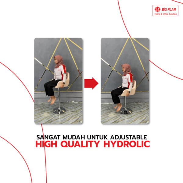 Kursi Bar Tinggi Velvet Samping